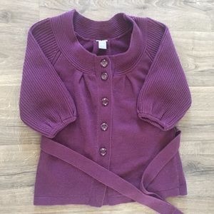 Ann Taylor purple button up cardigan. Size L